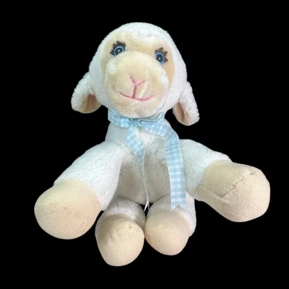 Del Monte Fluffy Lamb Country Yumkin Vintage 1984 Stuffed Plush‎