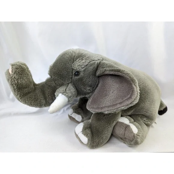 Gray Elephant Plush 8 Inch‎ K&M International 2007 Stuffed Animal Toy