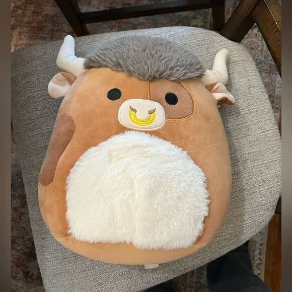 Shep the brown spotted bull Squishmallow