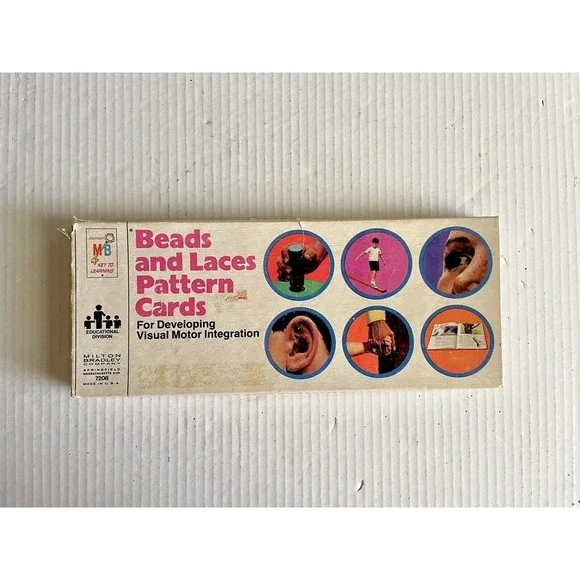 Vintage Milton Bradley 70s/80s Beads and Laces Pattern Cards