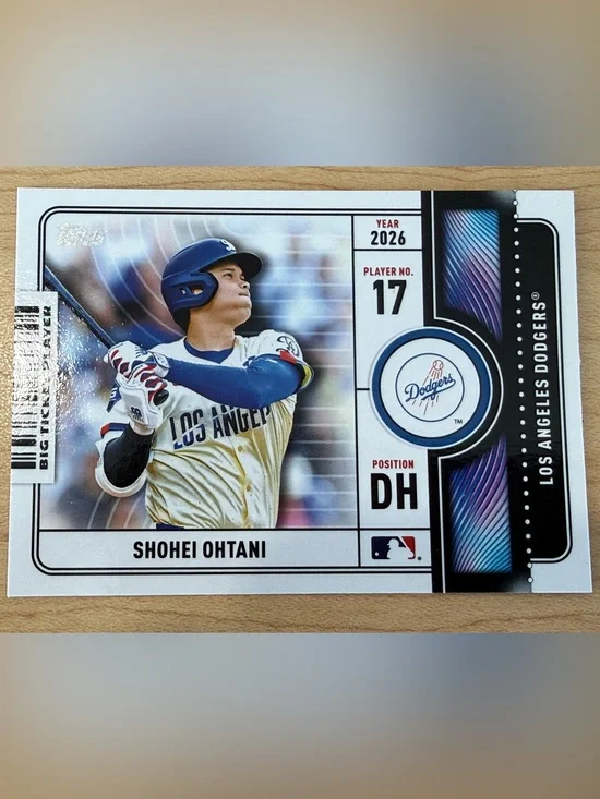 Topps Shohei Ohtani Card - Blue/White