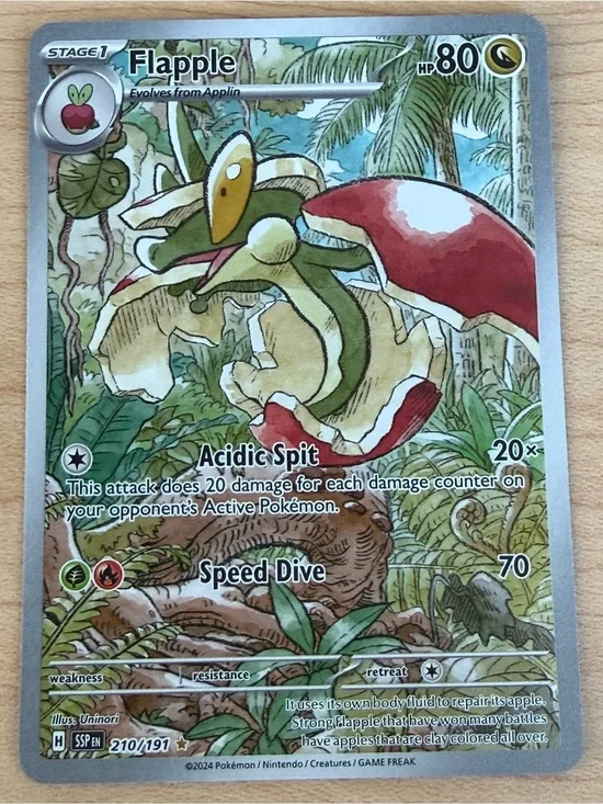 Flapple Card - Green & Red Art Holo Collector Card