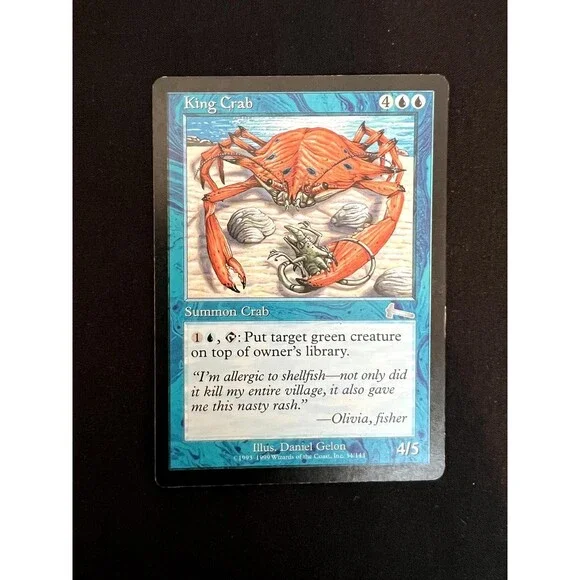 King Crab 34 UC Urza's Legacy MTG LP