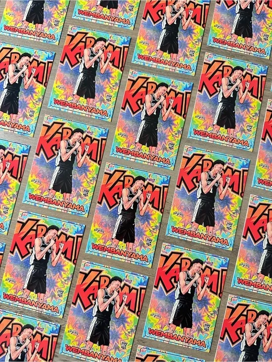 Victor Wembanyama Lot of (25) Rookie Panini Kaboom #11 Novelty Basketball Cards.