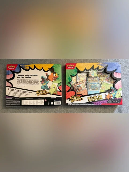 Pokemon Ascended Heroes First Partner Deluxe Pin Collection bundle of 2