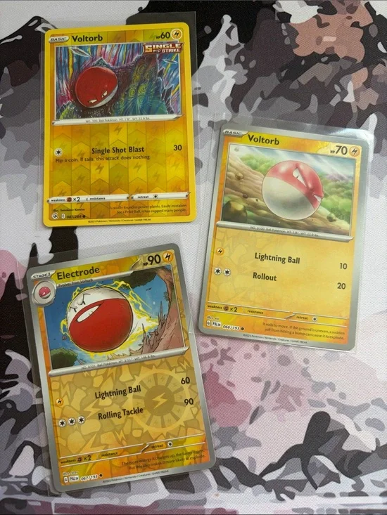 Voltorb & Electrode Pokémon Evolution Card Lot ⚡Reverse Holo | 3 Cards ✨5/$25✨