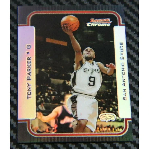 2003-04 BOWMAN CHROME TONY PARKER REFRACTOR  #D 240/300 SPURS‎ LEGEND!
