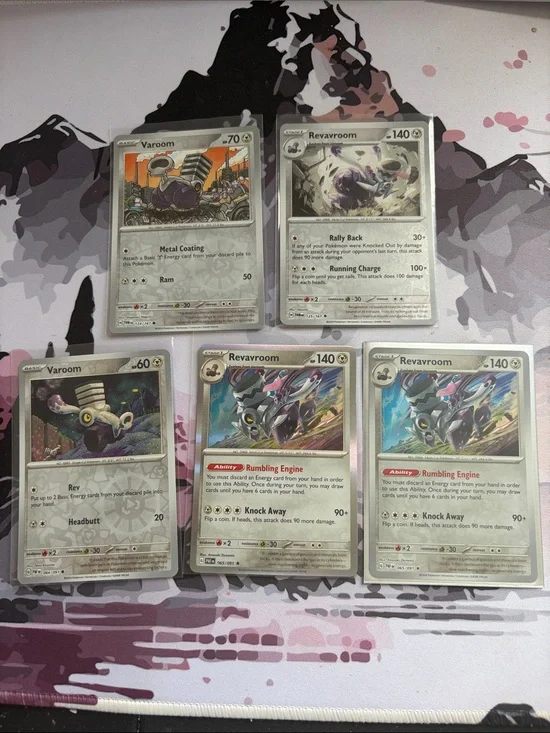 Varoom & Revavroom Pokémon Evolution Card Lot ⚙️ Reverse Holo | 5 Cards ✨5/$25✨
