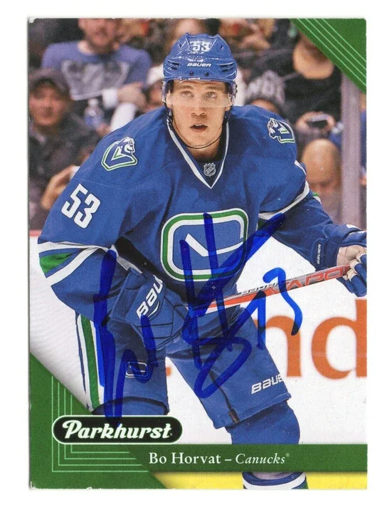 2017-18 Upper Deck Parkhurst Bo Horvat signed IP auto #224 EX