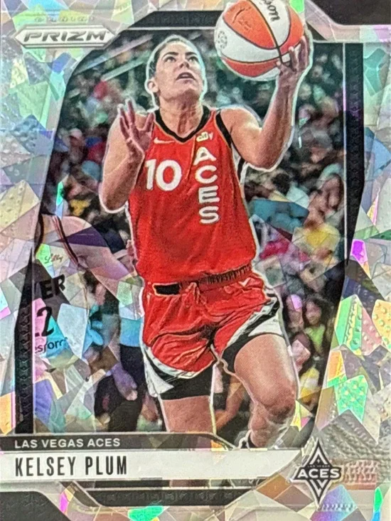 Panini Prizm Las Vegas Aces Red Basketball Trading Card - Kelsey Plum