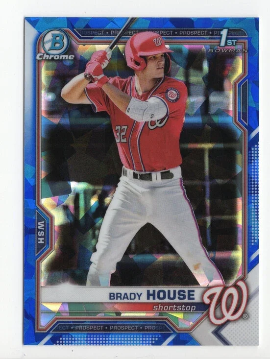 2021 Bowman Chrome Draft Sapphire Edition - Brady House #BDC-186 (RC)