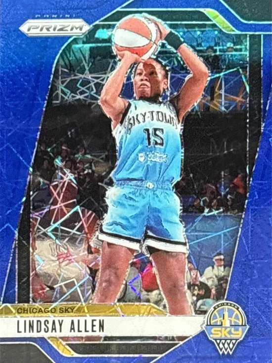 Panini Blue Prizm Lindsay Allen Sky-Blue Basketball Card