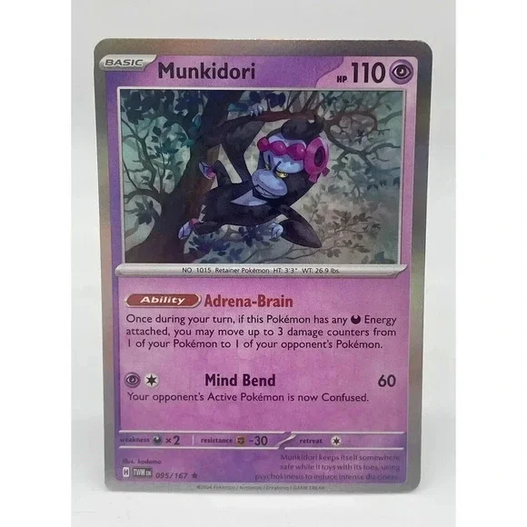 Munkidori 095/167 S & V Twilight Masquerade Pokemon TCG‎ Holo Mint Unplayed