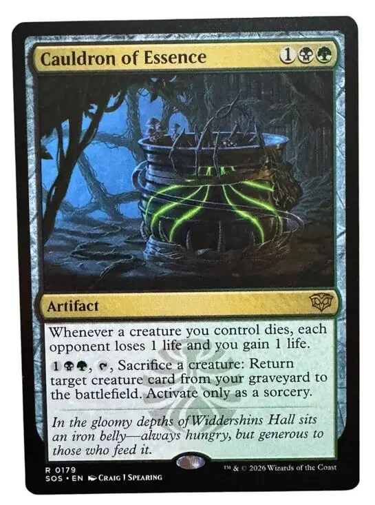 Cauldron of Essence MTG Secrets of Strixhaven Rare (Non-Foil) 0179 Card