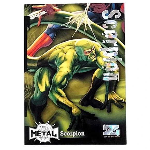 MARVEL‎ METAL UNIVERSE SPIDER-MAN - SCORPION Z-FORCE AMAZING RAVE #D 54/62