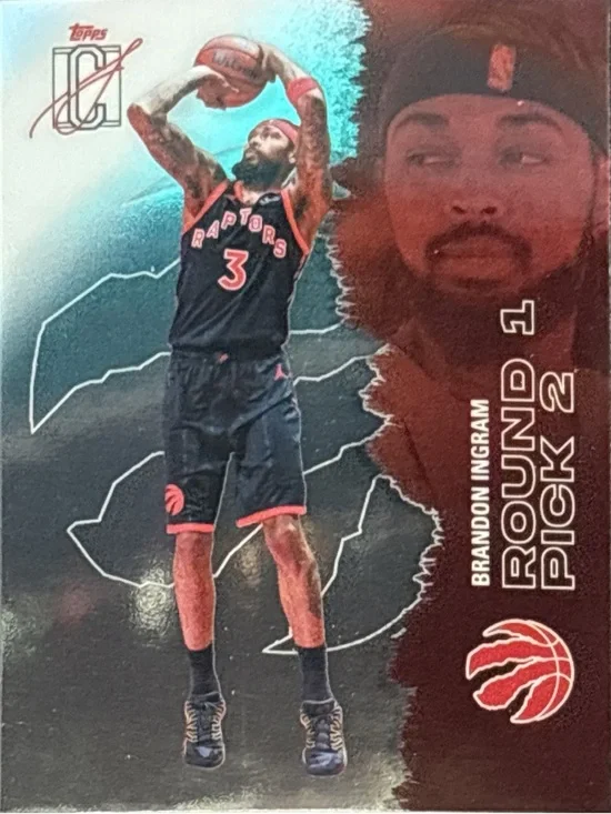 Topps Refractor Toronto Raptors Basketball Trading Card - Brandon Ingram