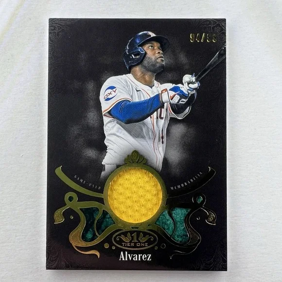 2026 Topps Tier One Yordan Alvarez Shadow Relic /99 Game Used Houston Astros
