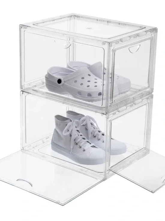 Stackable shoebox & organizer 4 pack