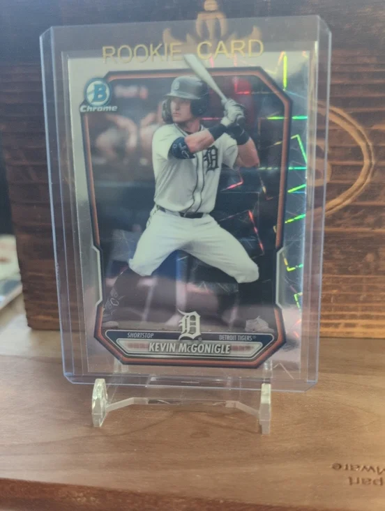 2026 Bowman Chrome Kevin McGonigle Laser Refractor Rookie Card Tigers
