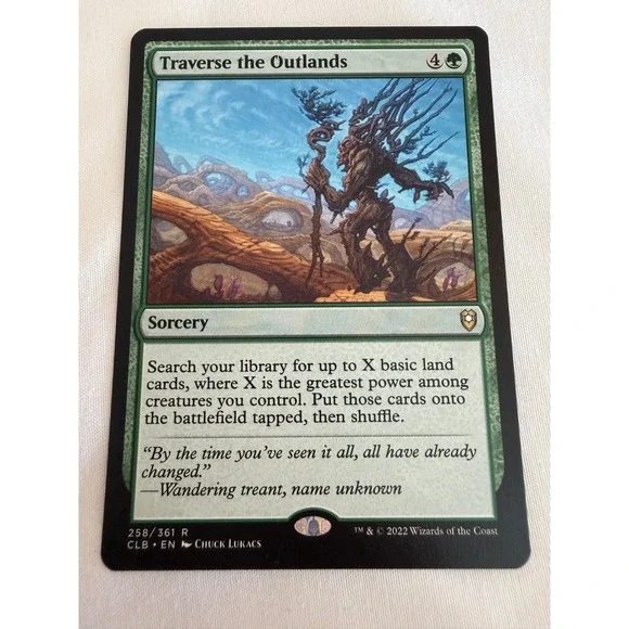 Magic: The Gathering Traverse the Outlands CLB #258/361 Rare Green Sorcery Card