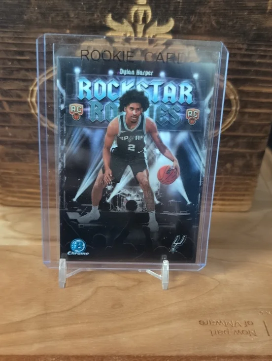 2025-26 Bowman Chrome Dylan Harper Rockstar Rookies Rookie Card Spurs