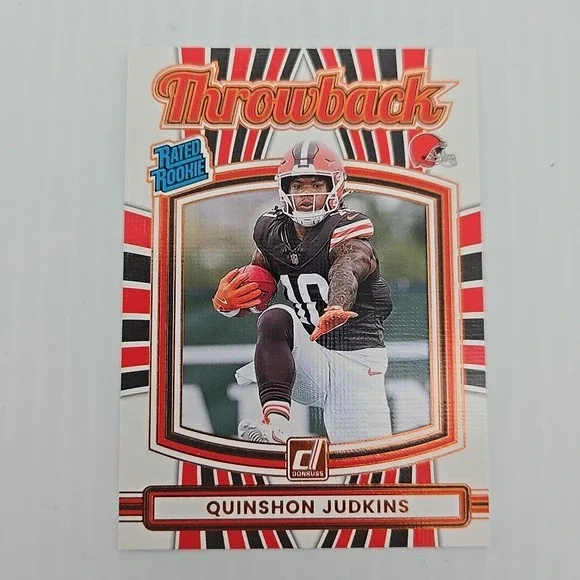 Quinshon Judkins 2025 Donruss Throwback Rated Rookie #26 Cleveland‎ Browns RC