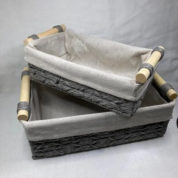 Unbranded Grey and Cream Storage-and-organisation