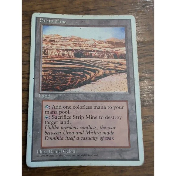 Strip Mine MTG Core Set 4th Edition Regular HP