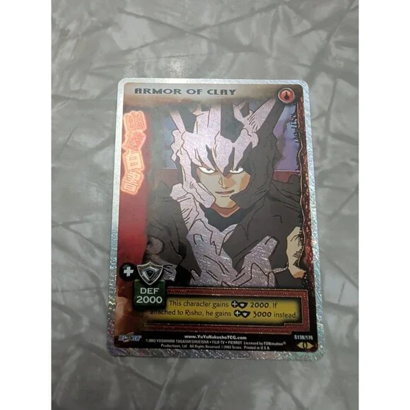 Armor of Clay - Spirit Rare S138/176 Foil Holo Yu Yu Hakusho TCG Card