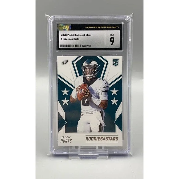 2020 Panini‎ Rookies & Stars Jalen Hurts RC #106 Philadelphia Eagles CSG 9 fly