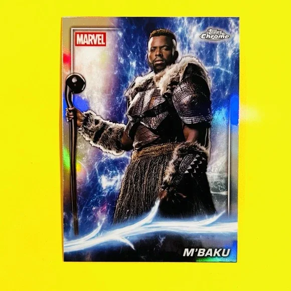 2025 Topps Chrome Marvel Studios M'Baku #83 Refractor Phase Three‎ Black Panther