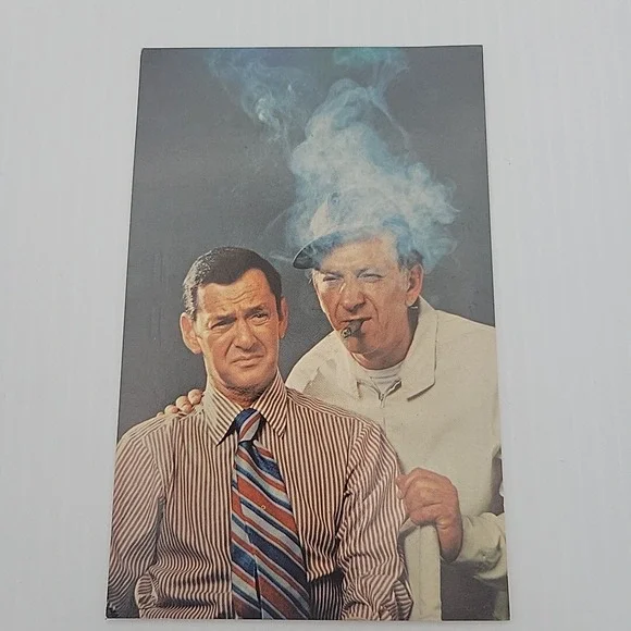 Odd‎ Couple Tony Curtis Vintage Photo Tv Fan Card ,Fac. Signed Tamkin Color