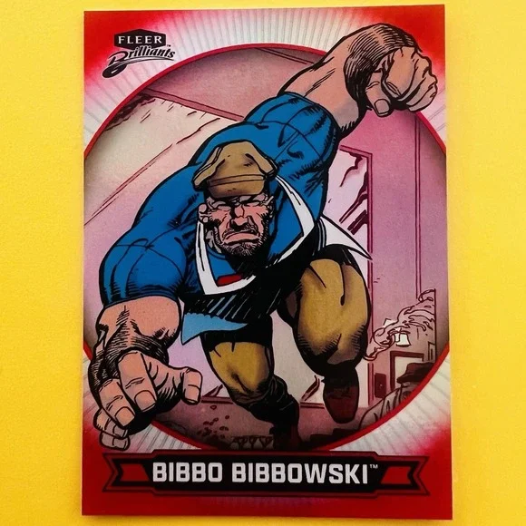2025 Upper Deck Fleer Brilliants Superman Bibbo Bibbowski‎ Red Parallel #35 DC