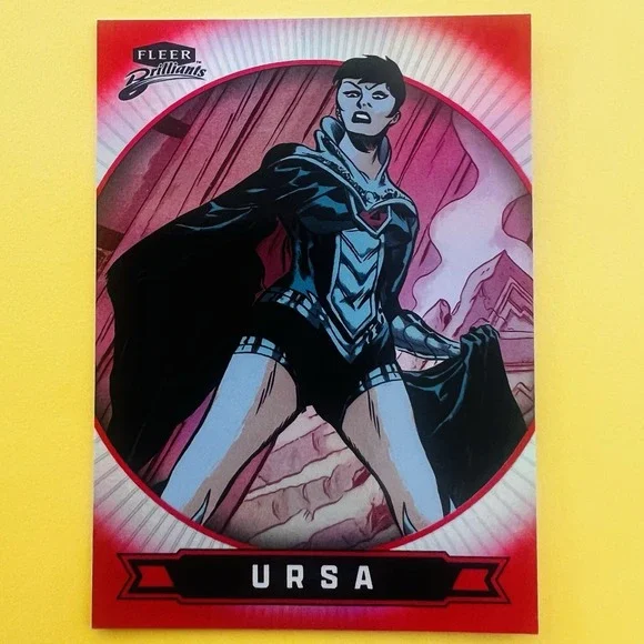 2025 Upper Deck Fleer‎ Brilliants Superman Ursa Red Parallel #77 DC