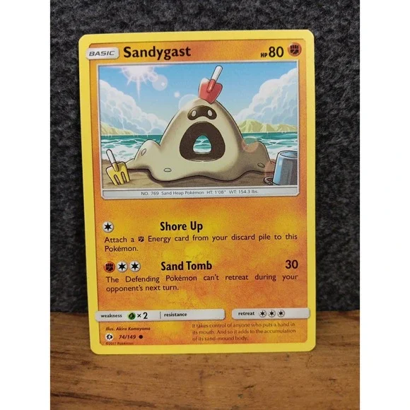 Sandygast 74/149‎ Sun & Moon Base Set LP/EX Pokemon Card Game Trading