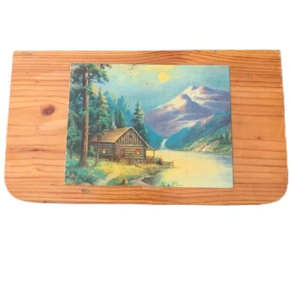 Vintage Crystal Cave PA A Chest of Pine for A Friend of Mine Souvenir Box Style