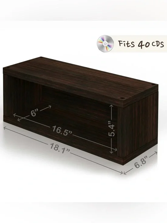 Wooden CD Shelf - New