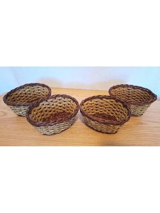 Handwoven Seagrass Baskets 6.5