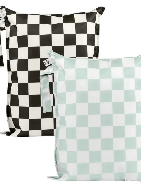 Checkerboard Wet Bags Set 16x12.5 Inches 2 pack