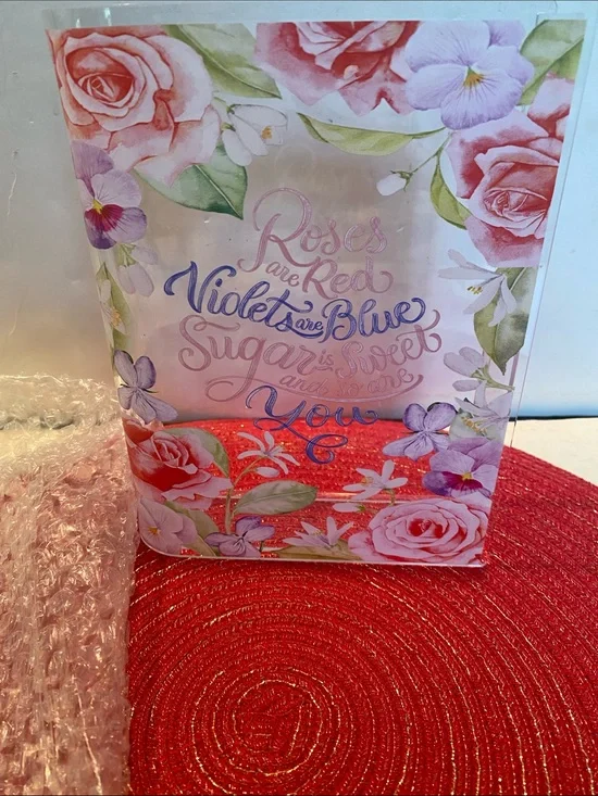 NIP Acrylic Book Box, open at top