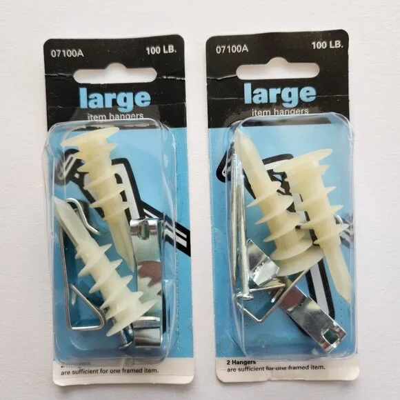 SET OF 2 NEW LARGE Photo Hanging Hardware 100 LB Tools Bundle 07100A 96931 Incl