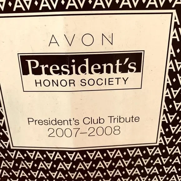 Avon Presidents Club Tribute 07-08 Organized For Success Lazy Susan Office NIB