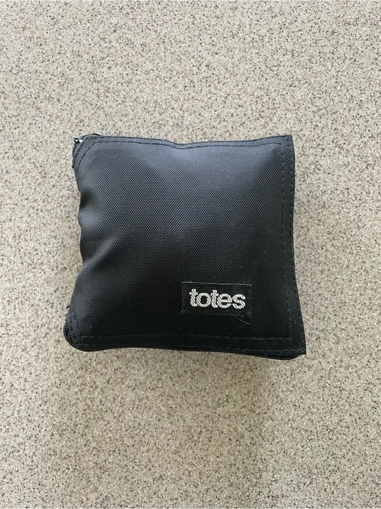 totes Black Foldable Travel Pouch