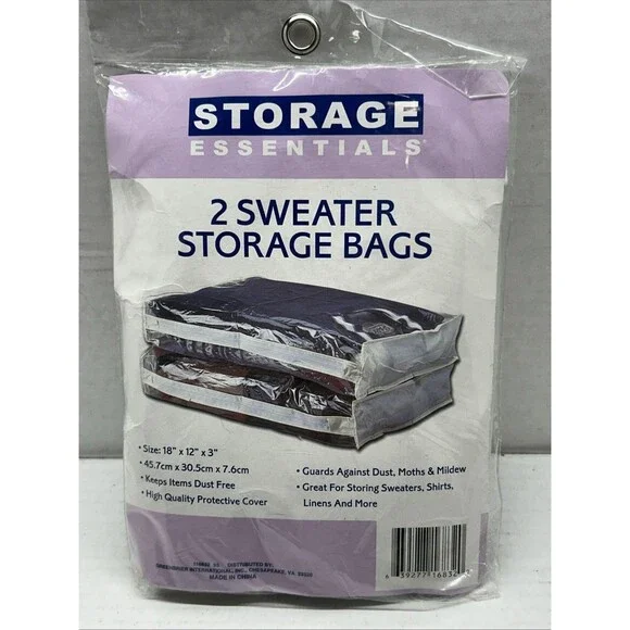 Brand New Storage Essentials 2-Pack Sweater Storage Bags – 18