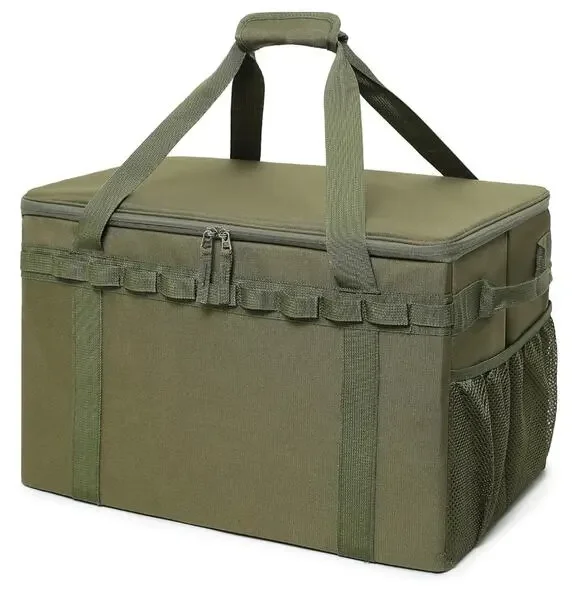 Tactical Camping Storage Bag 46L Utility Tote Trunk Organizer Green NOB