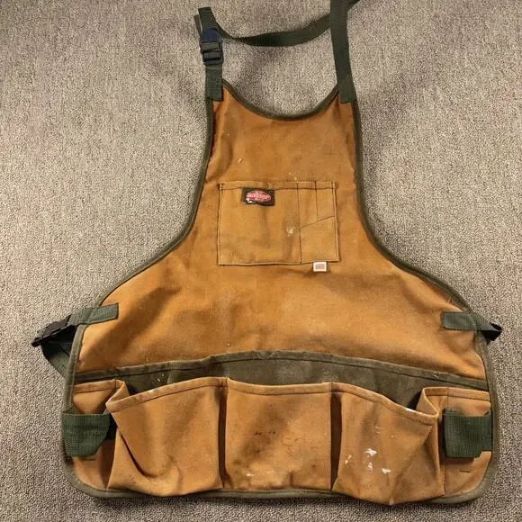 Bucket Boss Vintage Apron Tool Belt Canvas Brown Pocket