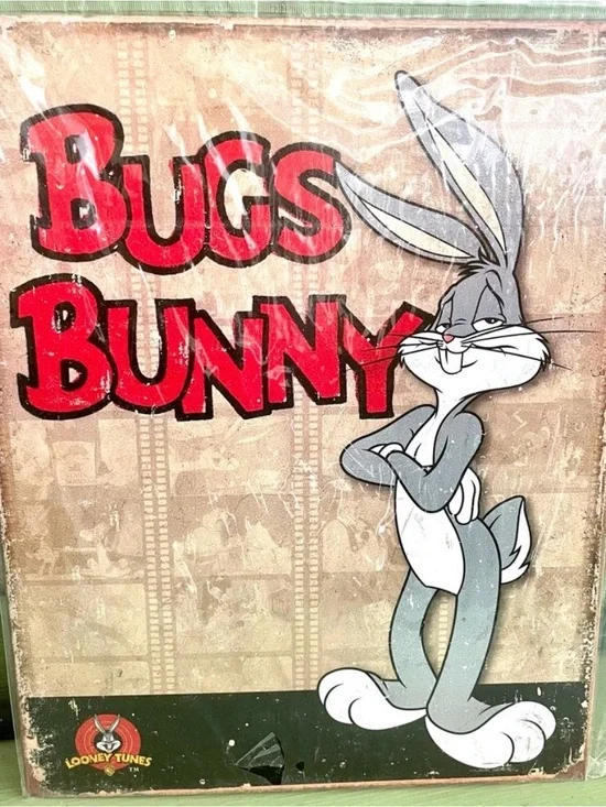 NEW Bugs Bunny Looney Tunes Metal Sign