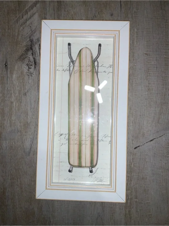 (Bin 4) Spicher and Company, picture frame with iron board