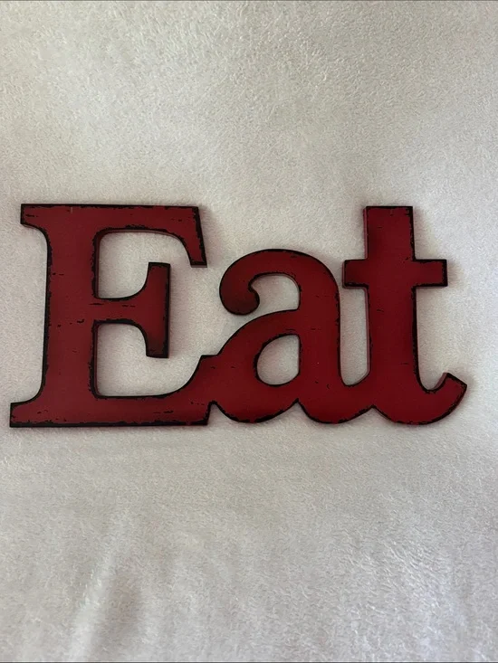 “Eat” Wooden Wall Sign