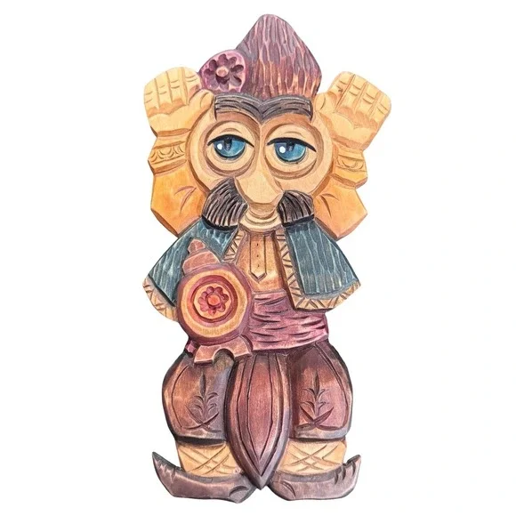 Vintage Stoyanova Hand Carved Wood Folk Art‎ 10